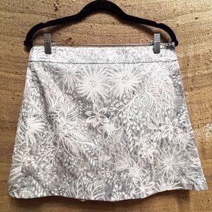 Rip Skirt Chic Floral Mini Wrap Skirt in Grey, easy on-easy off beach cover